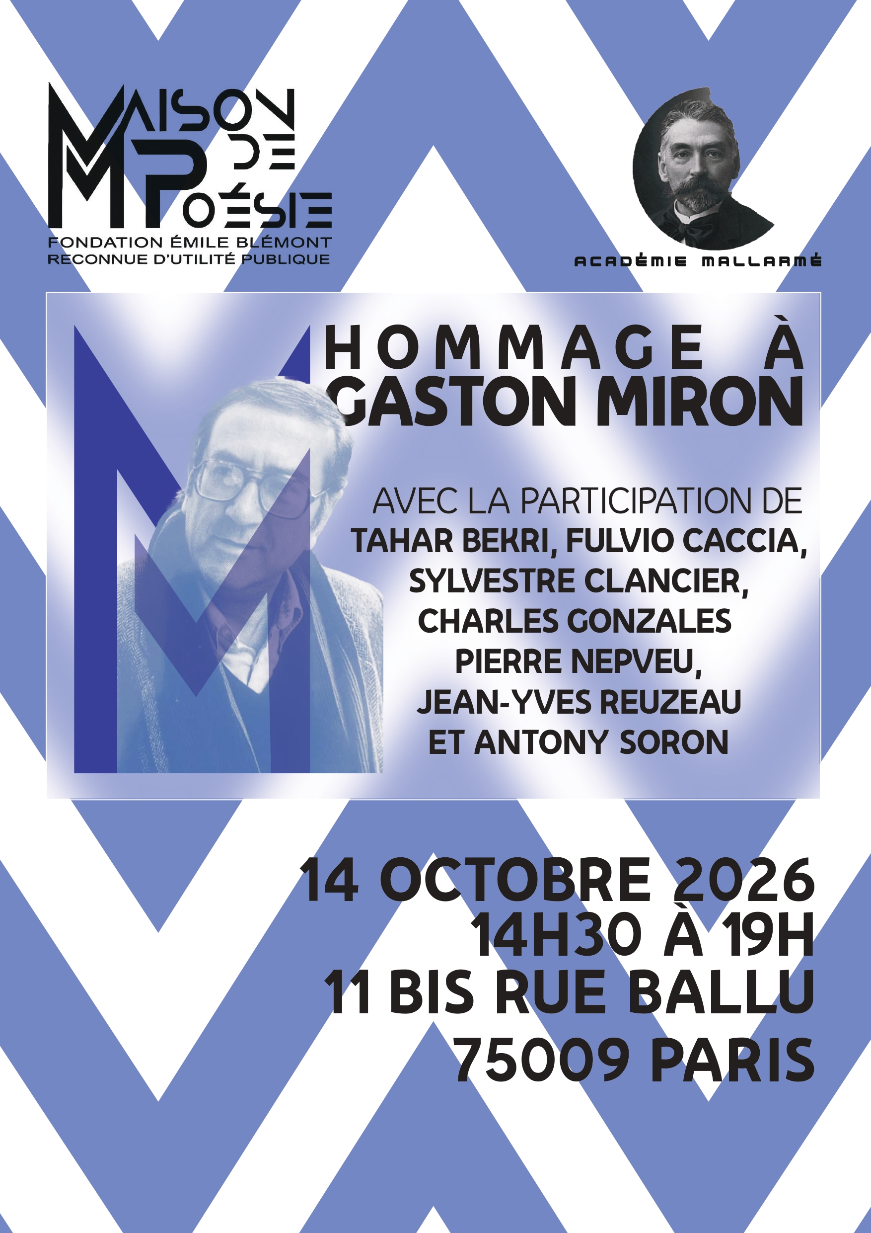Gaston MIron, poète de la place publique